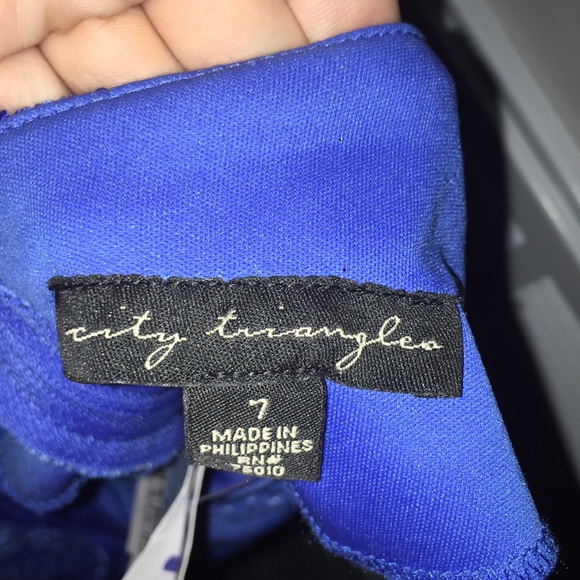 sparkle lace ombré blue prom dress - Picture 4 of 7